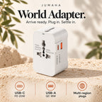 Jumaha World Adapter — 20W Universal Travel Charger