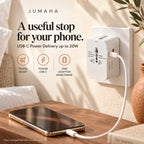 Jumaha World Adapter — 20W Universal Travel Charger