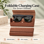 Jumaha Foldable Charging Case — 2000mAh for Smart Glasses