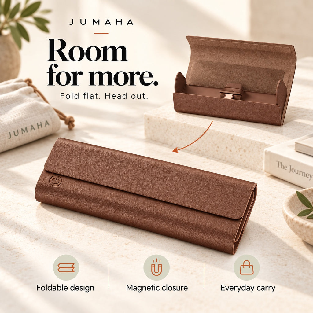Jumaha Foldable Charging Case — 2000mAh for Smart Glasses