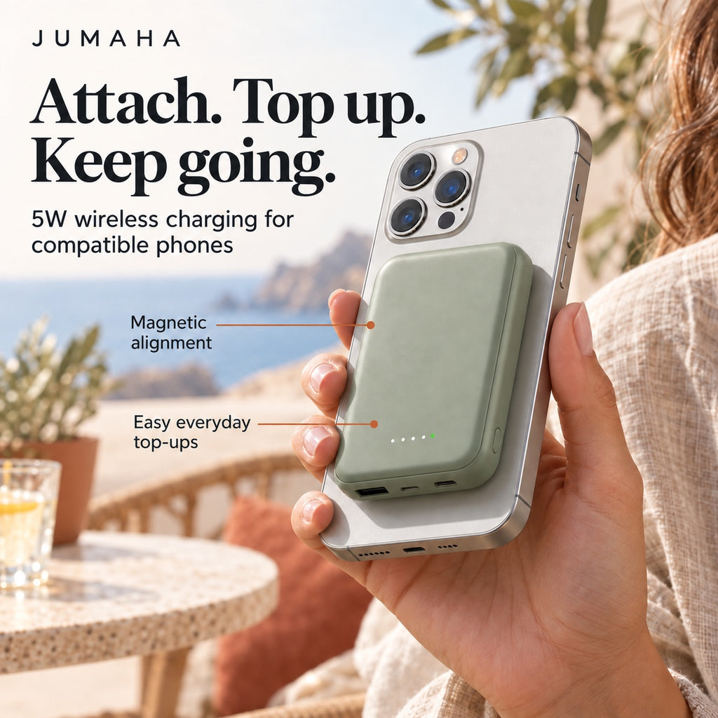 Jumaha Pocket Power — 5000mAh Magnetic Power Bank