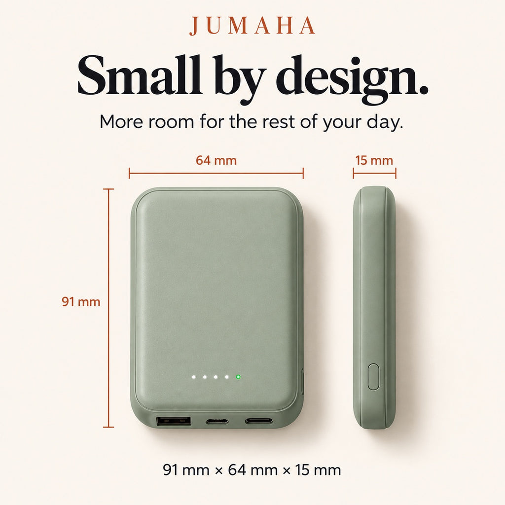 Jumaha Pocket Power — 5000mAh Magnetic Power Bank