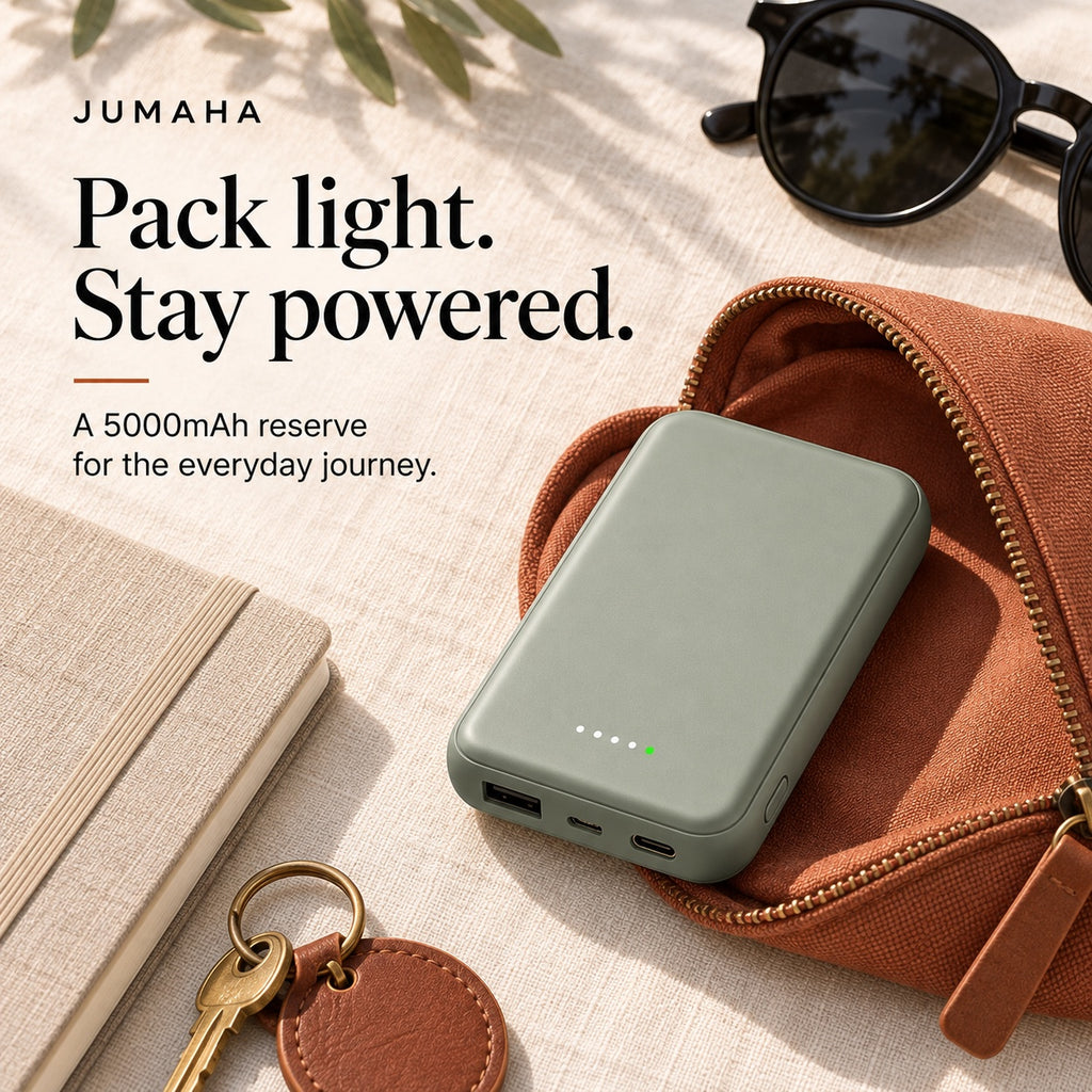 Jumaha Pocket Power — 5000mAh Magnetic Power Bank